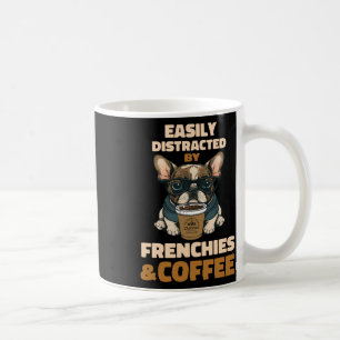 Mug Distrait Par Chiens Français Bulldog Frenchie Coff