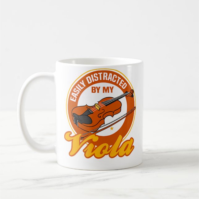 Mug Distrait par les notes de musique de l'orchestre d (Gauche)
