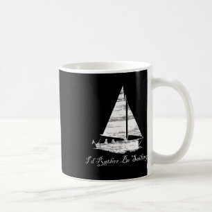 Mug Distressed J'aurais Préféré Faire de la Voile Voil