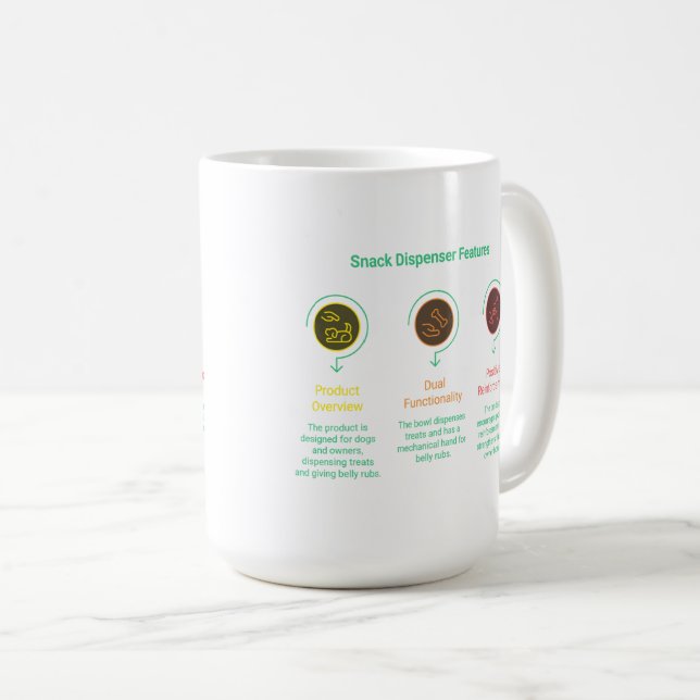 Mug Distributeur de friandises et expert en caresses d (Devant droit)