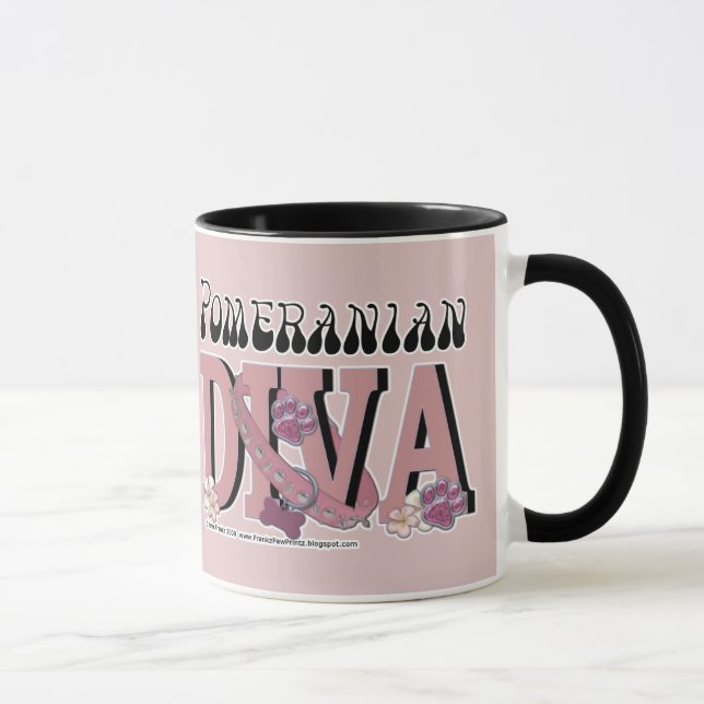 Mug DIVA de Pomeranian (Droite)