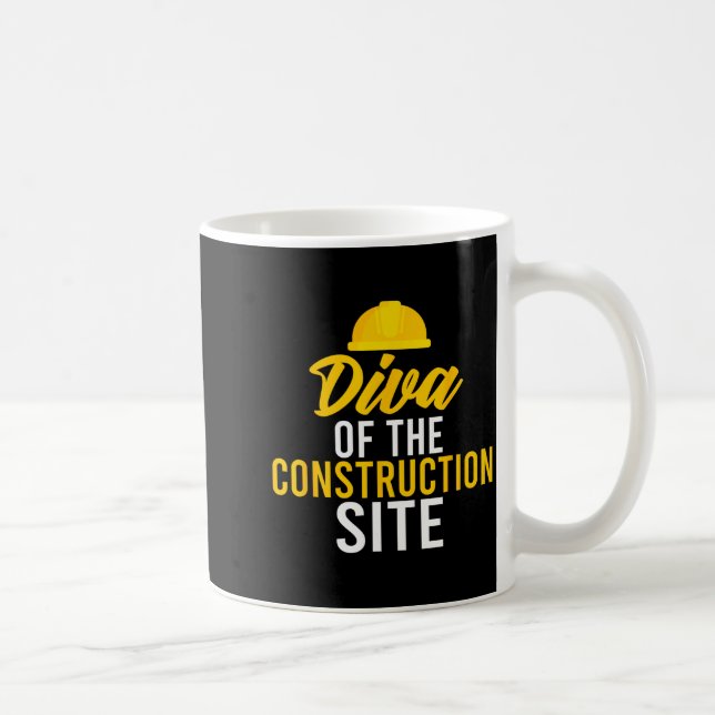 Mug Diva du chantier de construction ouvrier de constr (Droite)