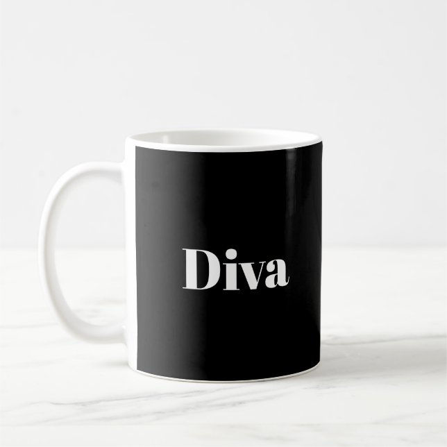 Mug Diva Opera Chanteur Musicien Interprète Musique Th (Gauche)