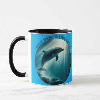 Mug Dive Deep Live Dolphin gratuit
