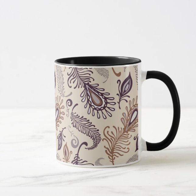 Mug Divers motif de plume (Droite)