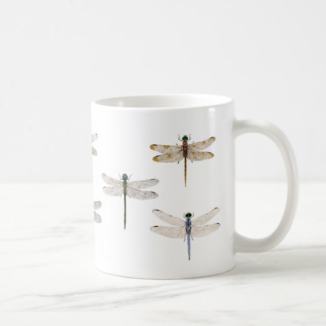 Mug Diverses libellules sur une tasse. (Droite)