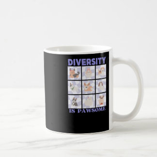 Mug Diversité est pawsome mignon Vibes rétro Super Chi