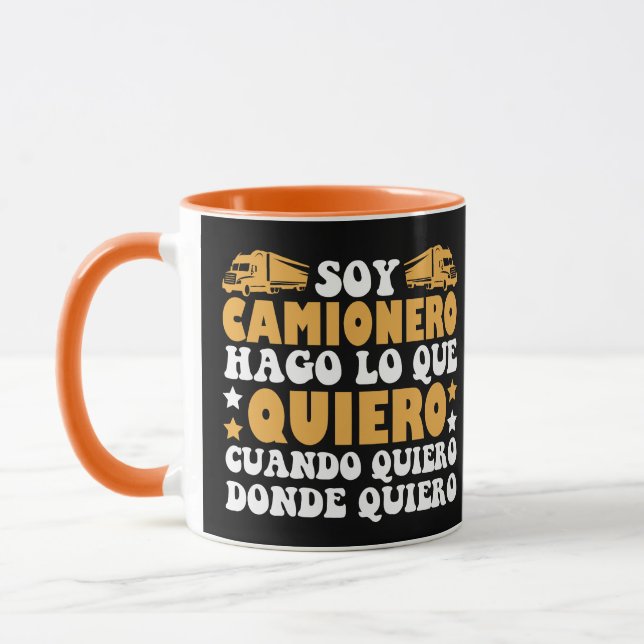 Mug Divertido Soy Camionero Hago Lo Que Quiero (Gauche)