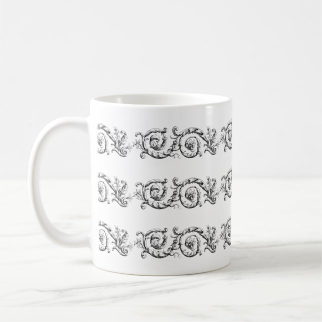 Mug Divider Flourish Ornamental (Gauche)