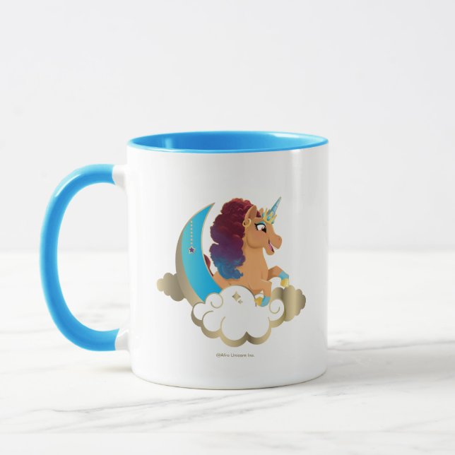 Mug Divine la licorne | Lune et nuages (Gauche)