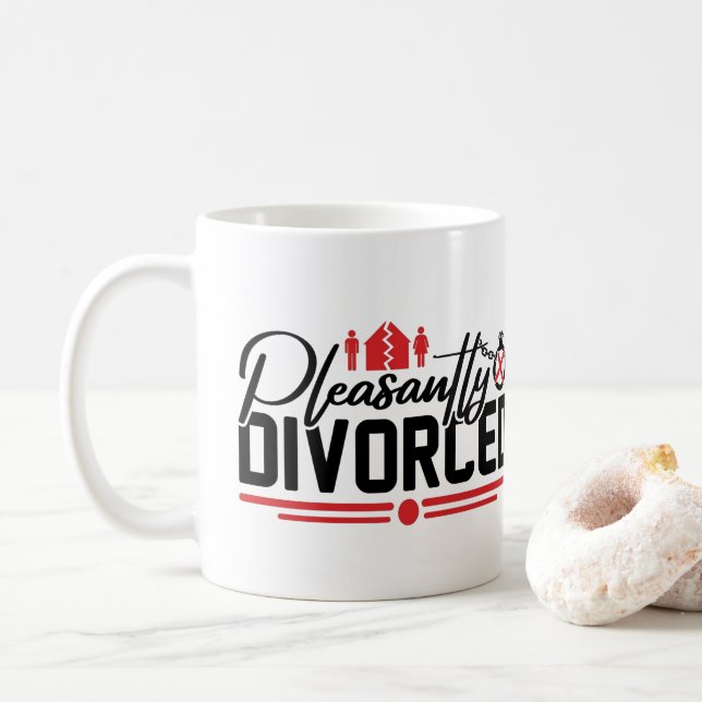 Mug Divorcé avec plaisir Célébration de divorce amusan (Avec donut)