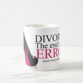 Mug Divorce de chaussures ". La fin d'une erreur."
