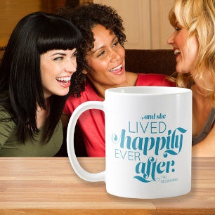 Mug Divorce Heureusement Jamais Après Une Femme Typogr