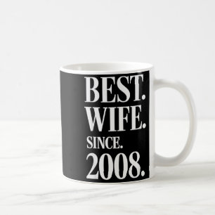 Mug Dix-huitième anniversaire de mariage drôle 2008 Fe