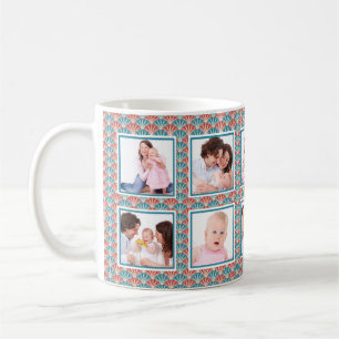 Mug Dix photos en collage avec motif décoratif en éven