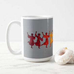 Mug Dix seigneurs sautant découpés en pochoir style 4