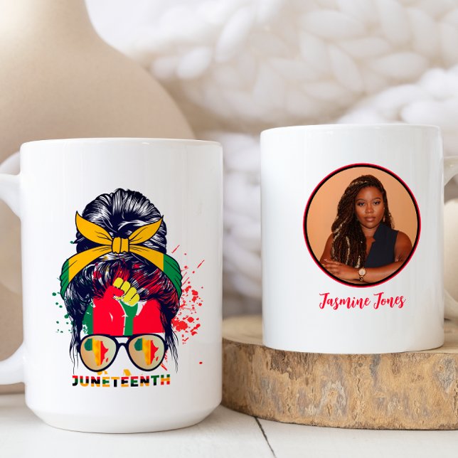 Mug Dix-septième fête avec nom et photo personnalisés (Créateur téléchargé)
