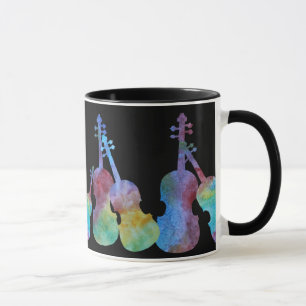 Mug Dix violons vibrants sur le noir