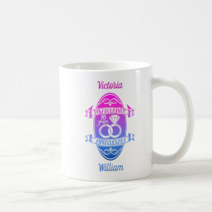 Mug Dixième 10e anniversaire de mariage ÉTAIN ALUMINIU