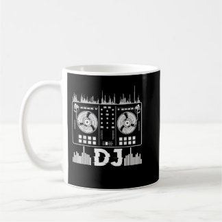Mug Dj Music Lover Music Player Sound Cool Funny Elect