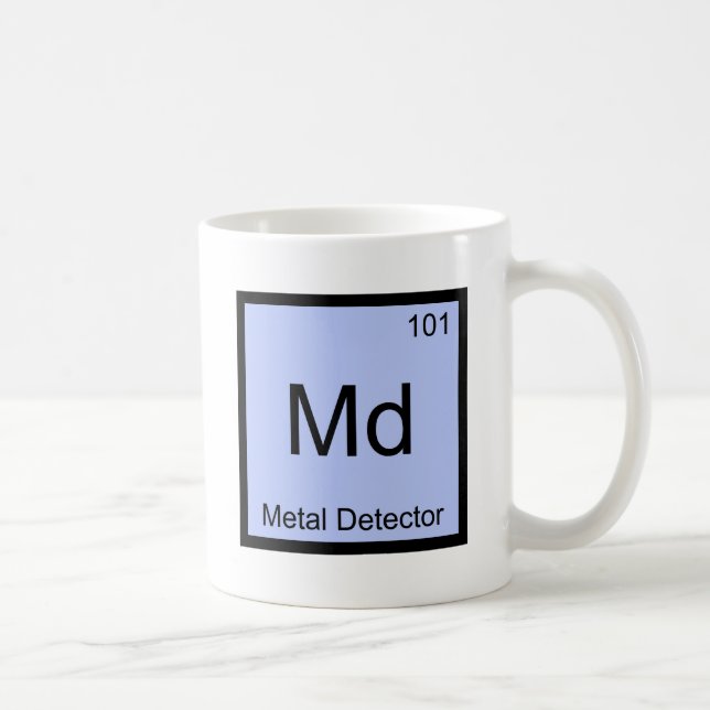 Mug DM - Pièce en t de symbole d'élément de chimie de (Droite)