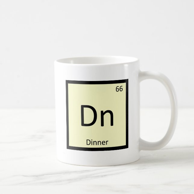Mug Dn - Chimie de la Table Périodique Symbole du Dîne (Droite)