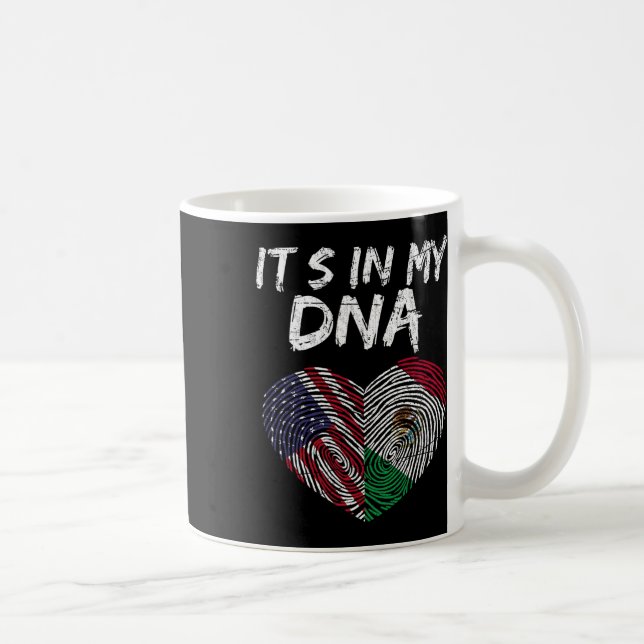 Mug Dna Drapeau États-Unis Américain Drapeau Mexicain  (Droite)
