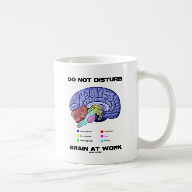 Mug Do Not Disturb Brain At Work (Droite)