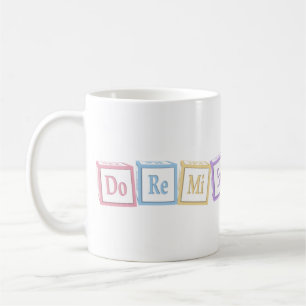 Mug "Do Re Mi" Plein Octave Solfege Blocs De Bébé Musi