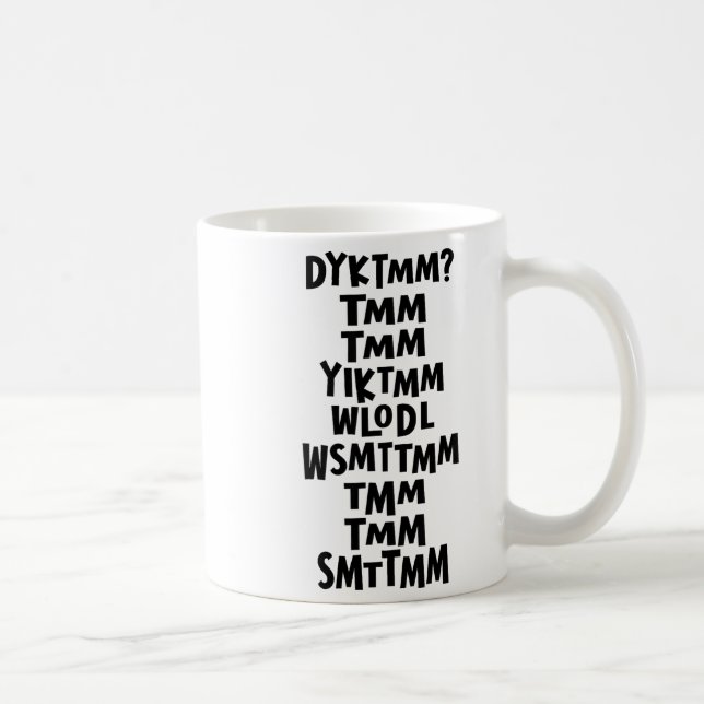 Mug Do You Know The Muffin Man Dyktmm Nostalgia Funny  (Droite)