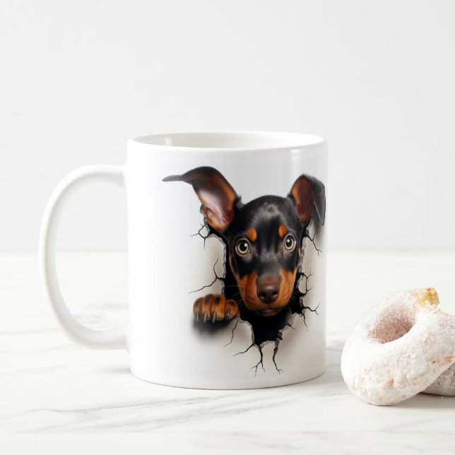 Mug Doberman   (Avec donut)