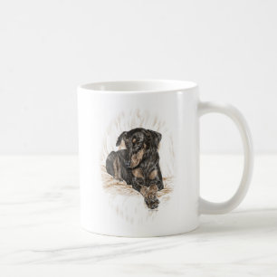 Mug Doberman Chien oreilles naturelles