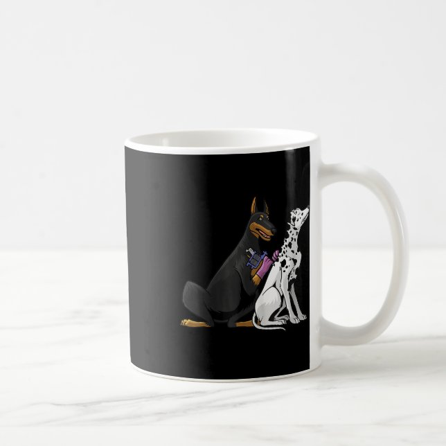 Mug Doberman Doberman Chien Cool Tatouage Artiste Cade (Droite)