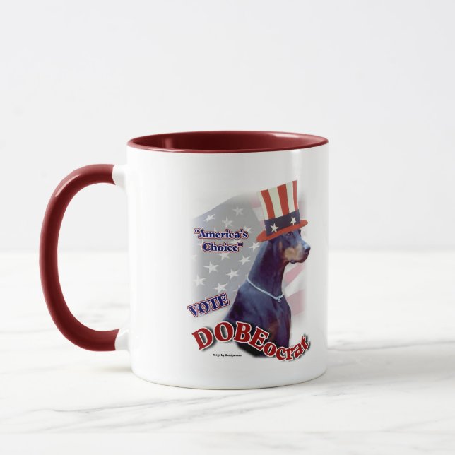 Mug Doberman Pinscher Cadeaux (Gauche)