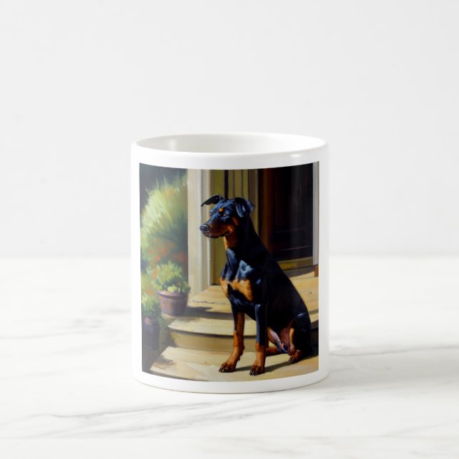 Mug Doberman Pinscher Chien (Centre)
