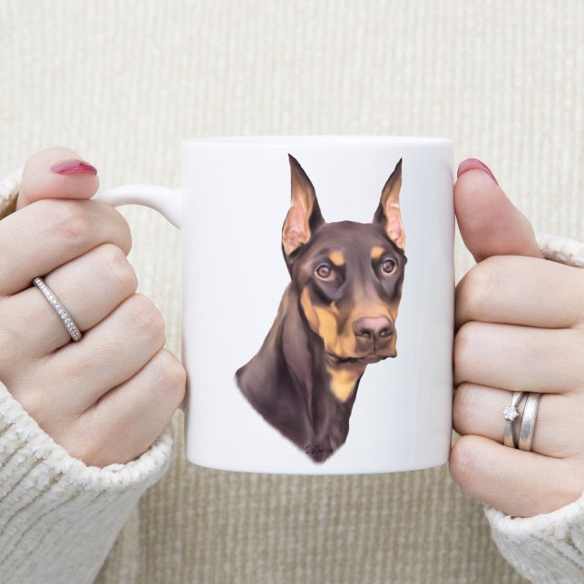 Mug Doberman Pinscher Chien (Créateur téléchargé)