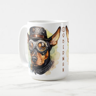 Mug Doberman Pinscher Chien Steampunk