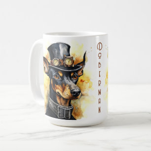 Mug Doberman Pinscher Chien Steampunk