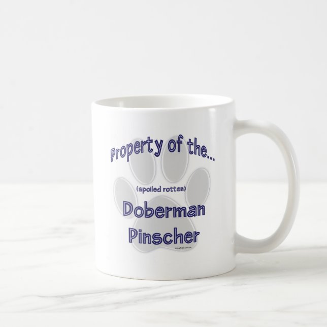 Mug Doberman Pinscher, propriété (Droite)