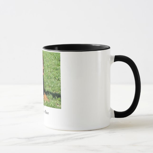 Mug Dobermann :  Beauté, grâce et puissance (Droite)