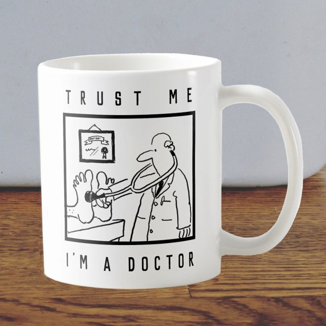 Mug Docteur avec pied de contrôle de stéthoscope (Créateur téléchargé)
