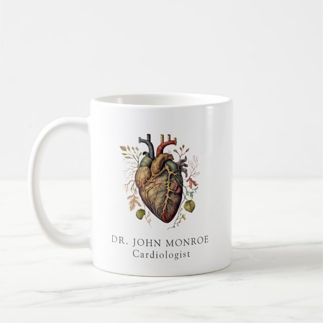Mug Docteur en cardiologie anatomique (Gauche)
