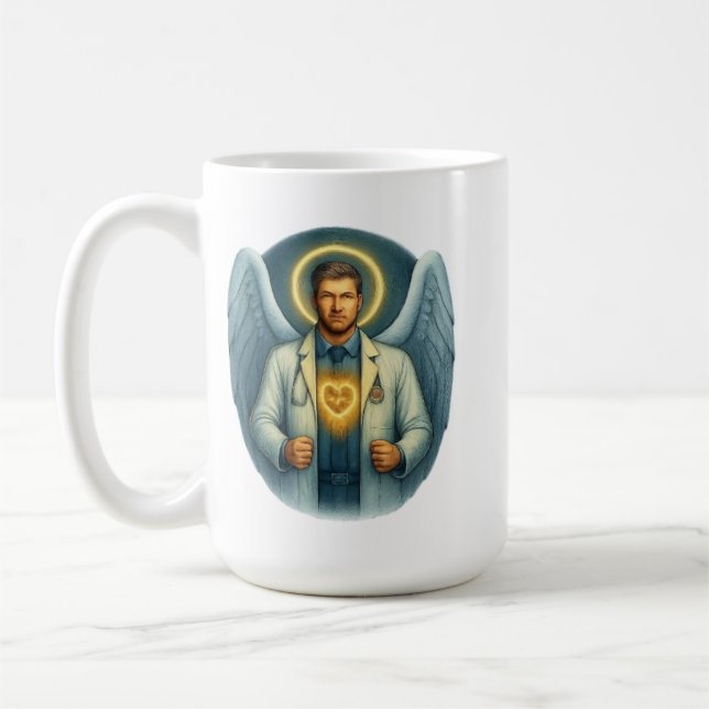 Mug Docteur en lumière - Design de T-shirt guérissant  (Gauche)