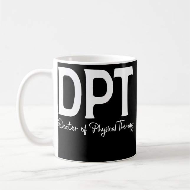 Mug Docteur En Thérapie Physique DPT Diplômés Hommes (Gauche)