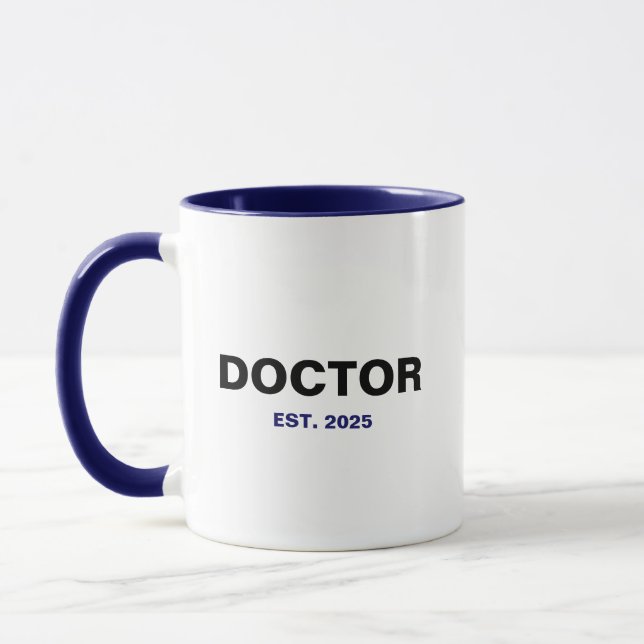 Mug DOCTEUR Est. Année (Gauche)