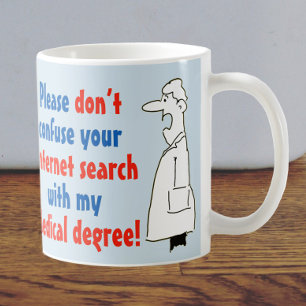 Mug Docteur Médicale Degré Non Recherche Internet