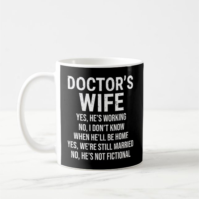Mug Docteur Médicale Oui Il Travaille (Gauche)