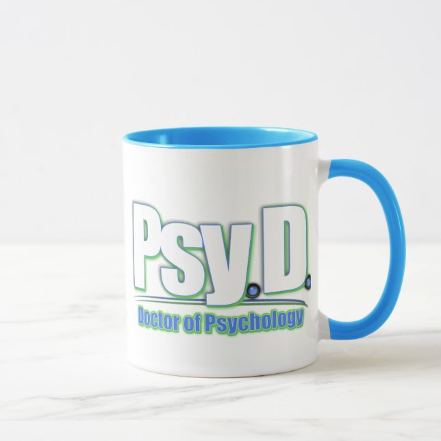 Mug DOCTEUR OF PSYCHOLOGY de PsyD LOGO2 (Droite)