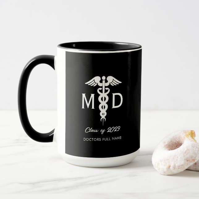Mug Docteur personnalisé Diplôme étudiant Médicale (Avec donut)