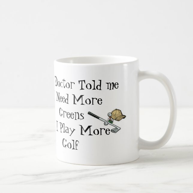 Mug Docteur Prescription de golf (Droite)